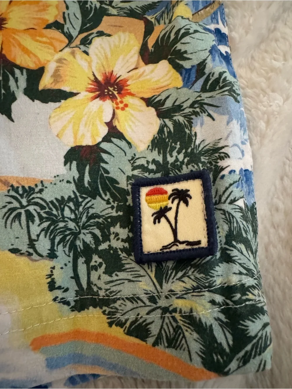 Marine Layer Men’s Hawaiian Tropical Print Shorts Size Men’s Medium VGUC